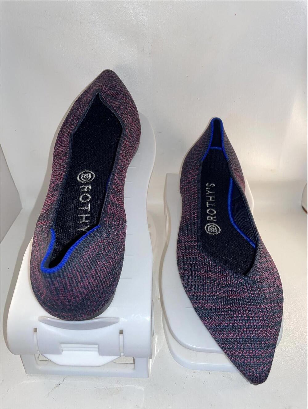 Rothy's Point Heather Pink Shoes Flats Loafers Size 8.5 New